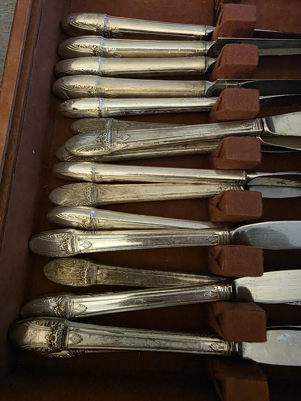 Vintage 1847 ROGERS Silver-Tone Flatware Set - FIRST LOVE Pattern, Silver